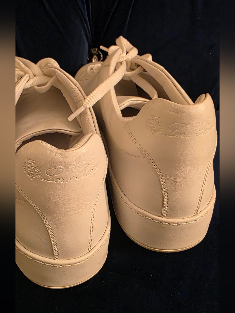 LORO PIANA "Nuages" Leather Low-Top Sneakers Size IT 39 (US9) - Picture 6 of 11